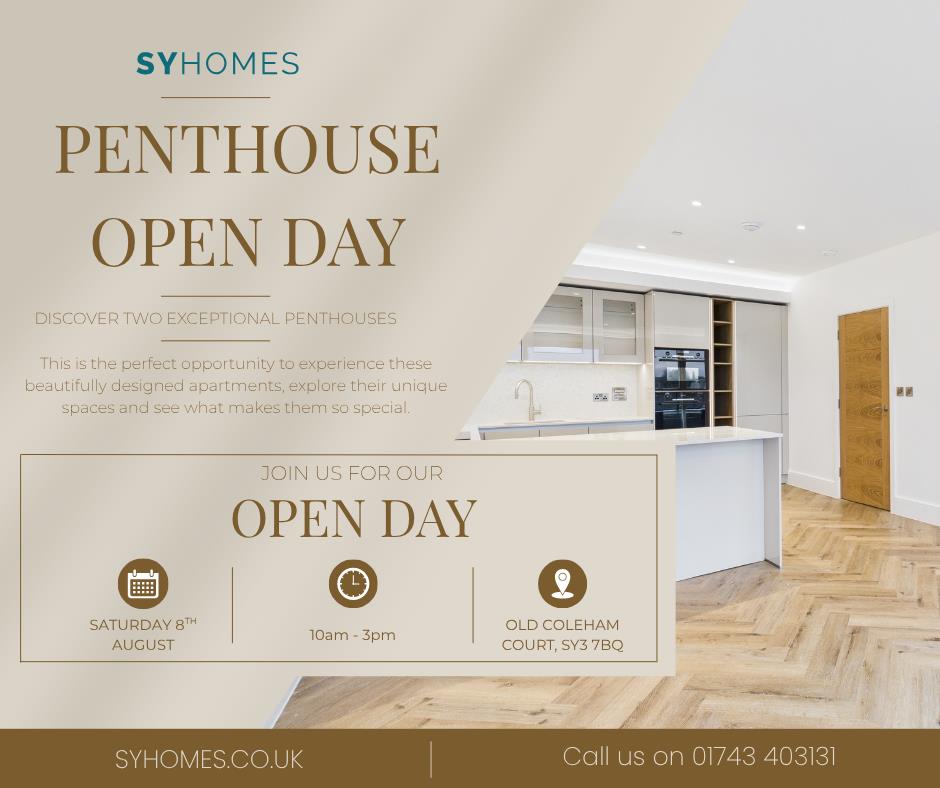 Penthouse 1 (36) Old Coleham Court, Shrewsbury, SY3 7BS For Sale